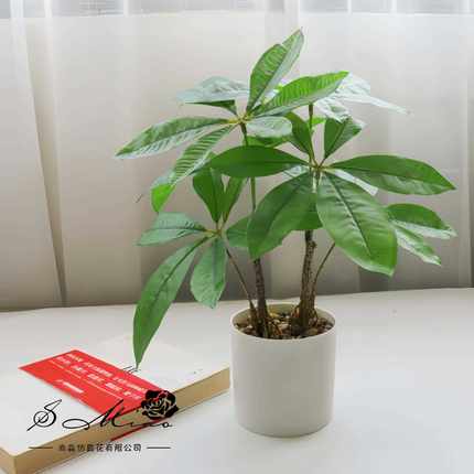 假花财人树造绿植盆景发意摆件仿真花直供创仿真盆栽