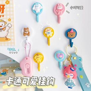 圆形卡通挂钩多功能免打孔粘钩厨房卫生间家用挂钩收纳 新款