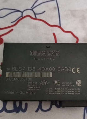 6ES7 138-4DA00-0AB0，有瑕疵，议价