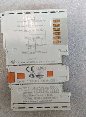 倍福EL1502计数器模块，24V DC，32位，100kH议价
