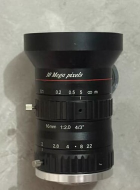海康工业镜头SA1620-10MP，16mm定焦千万像素(议价)