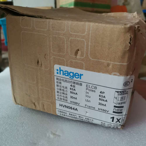 HAGER海格HVN064A漏电保护断路器空气开关4P63A议价