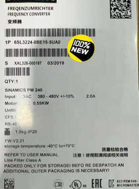 6SL3224-0BE15-5UA0G120 功率议价