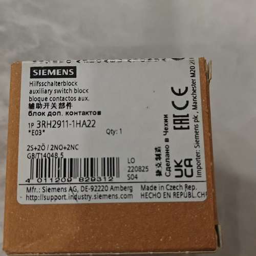 3RH2911-1HA31 1H22各4只SIEME议价