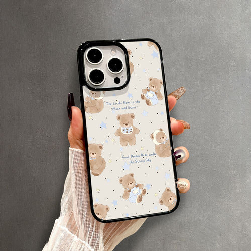 适用iPhone苹果16小熊磁吸手机壳