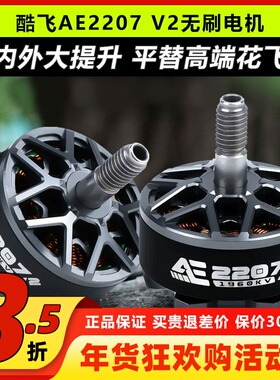 酷飞AE2207V2无刷电机5寸穿越机马达2306动力1960KV竞速6SFPV花飞
