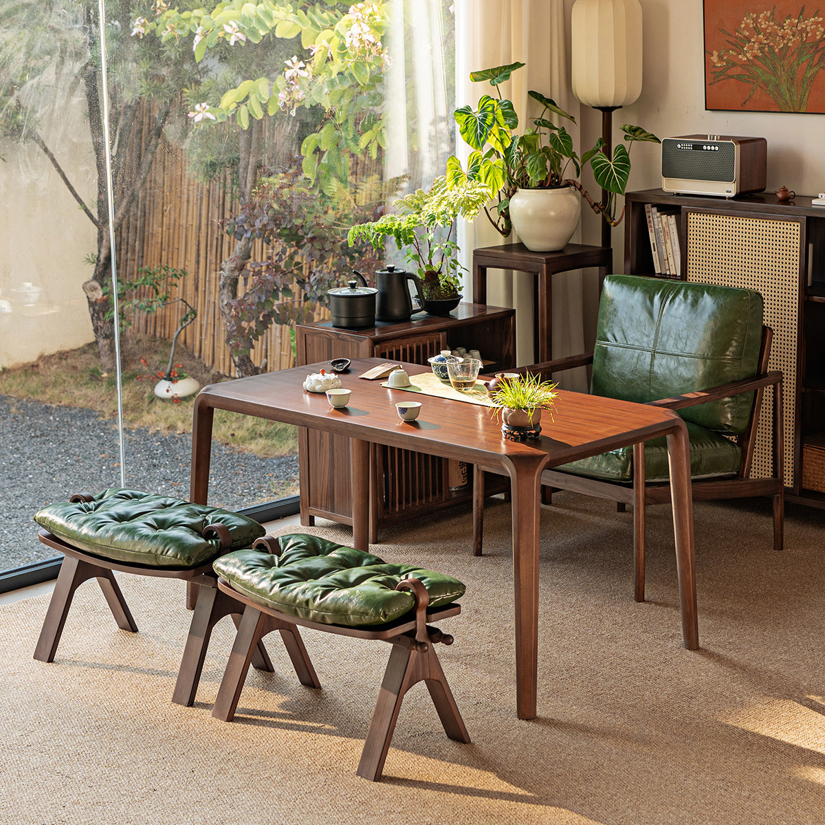 进口乌金木实木茶桌特厚桌面黑胡桃色茶桌椅组合2026新款泡茶台,住宅家具,家用茶台/茶桌,淘宝优惠券,粉丝福利购,淘宝优惠卷