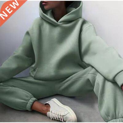 WOMEN'S TRASUIT CASUAL SOLID LONG SLEEVE SPORT SUITS AUTUMn
