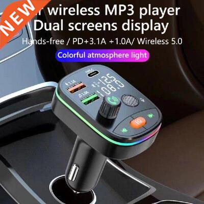 Bluetooth 5.0 Wireless FM Transmitter Handsfree Car Radio