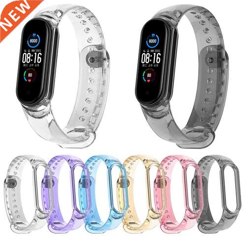 For Xiaomi 5 6 Smart Bracelet Wristband TPU Transparent Repl