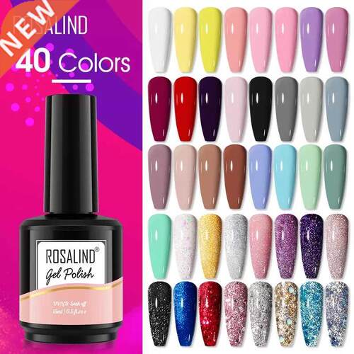 Gel Nail Polish 40 Colors Semi Permanent Manicure Nail Art G