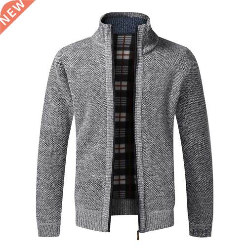 Top Quality Autumn Winter New Men's Jacket Slim Fit Stand Co