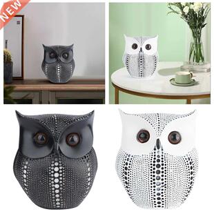 Chic Art Owl Shape Sculpture Decorative Ornament Figurine