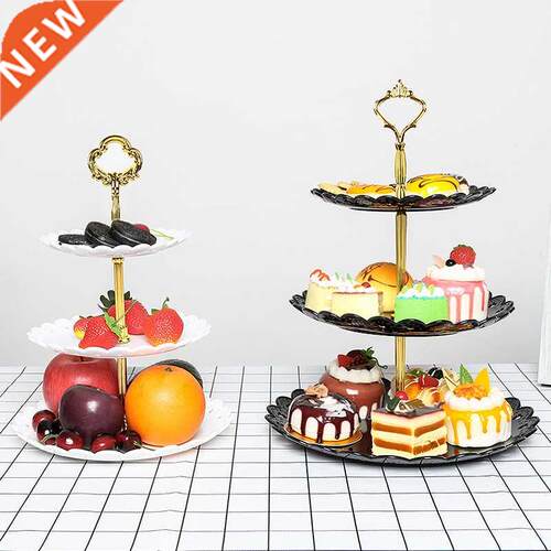 Three-layer Snacks Tray Detachable Tableware Stand Fruit