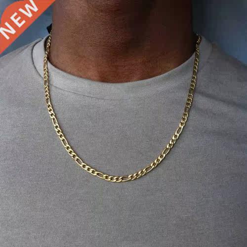 2022 Fashion New Figaro Chain Necklace Men Stainless Steel G
