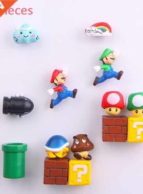 63pcs 3D Super Mario Bros. Fridge Magnets Refrigerator Messa