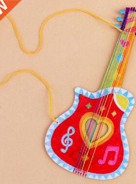 Creative Graffiti Wooden Guitar Material Package Children