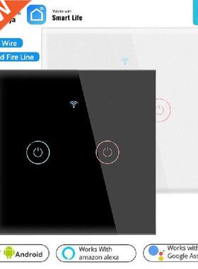 Tuya 1/2/3 Gang WiFi Smart Touch Switch 110-250V Smart Life