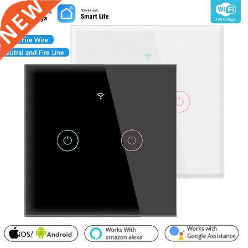 Tuya 1/2/3 Gang WiFi Smart Touch Switch 110-250V Smart Life