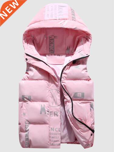 Chaleco de plumón brillante para mujer, chaqueta sin mangas