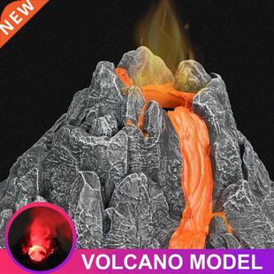 New Simulation Volcanic Eruption Model Steam Volcano Models