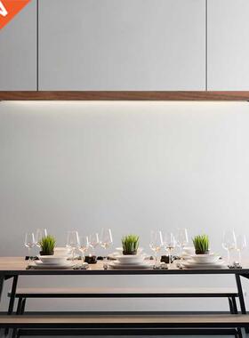 Wooden Pendant Lights Hanging Lamp Modern Table LED Long Lin