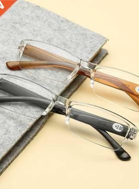 2021 Ultralight Rimless Anti Blue Light Reading Glasses Radi