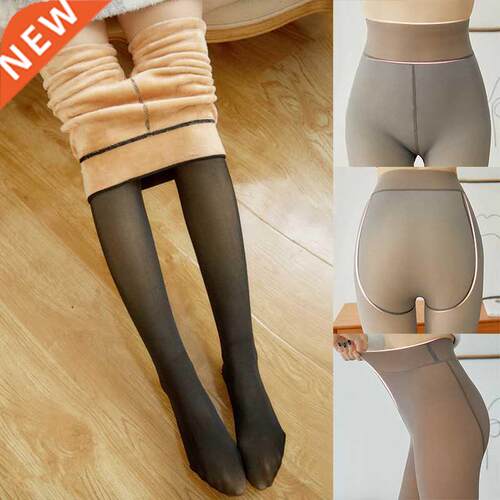 2021 Black Women Tights Winter Fake Translucent Pantyhose El