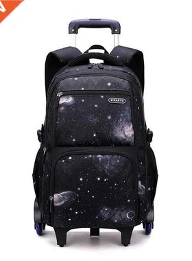 New 2 Wheels Travel Rolling Luggage Bag School Trolley Backp