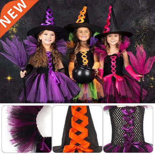 Halloween Witch Dress Up Set with Pointed Hat Children's