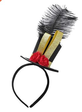 Kids Girls Fancy Ringmaster Circus Costumes Top Hat Fascinat