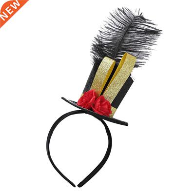 Kids Girls Fancy Ringmaster Circus Costumes Top Hat Fascinat