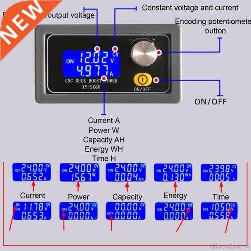 SK80 6V 5A 80W CNC DC Automatic Step-up/down Power Supply M