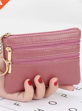 2021 Fashion Women Wallet Clutch Three Zip Female Short Smal