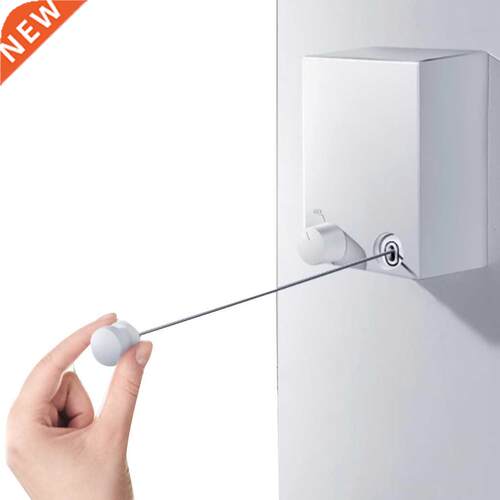 Indoor Outdoor Retractable Clothesline Laundry Drying Rack