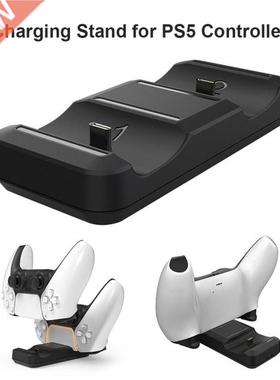 For PS5 Wireless Controller Chger Dual USB C Fast Chging