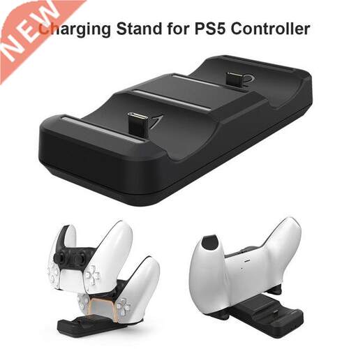 For PS5 Wireless Controller Chger Dual USB C Fast Chging
