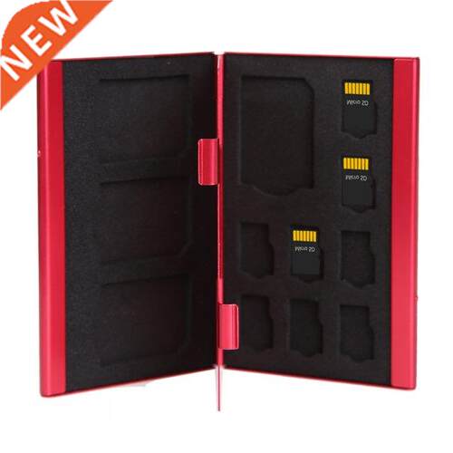 Memory Card Case Storage Box Portable Aluminium Alloy 4*SD +