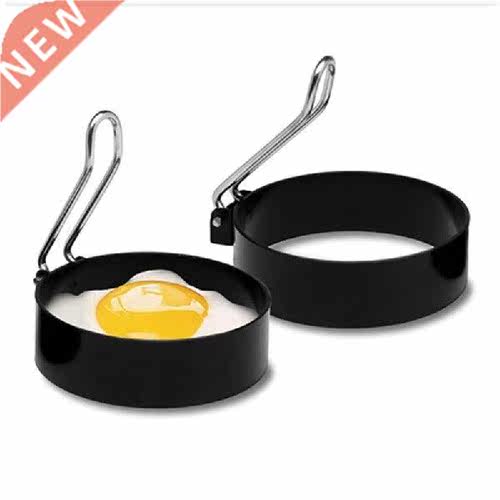 Nonstick Stainless Steel Handle Round Egg Rings Shaper