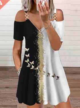 Butterflies 3D Print Elegant Fashion Dress Women's Clothing