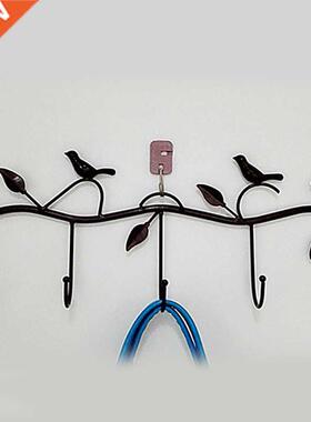 Birds Metal Wall Coat Rack and Hat Rack Multi-Function Mount