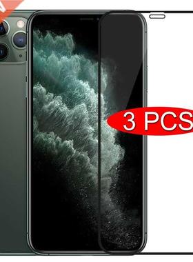 3PCS Full ver Protective Glass On For iPhone 11 12 13 Pro Ma