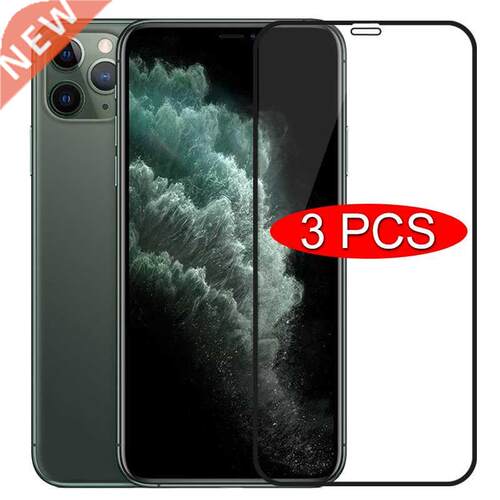 3PCS Full ver Protective Glass On For iPhone 11 12 13 Pro Ma