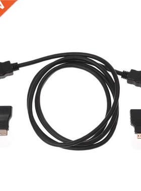 3 in 1 HD HDMI to HDMI Cable + Micro HDMI Adaptor+ Mini HDMI