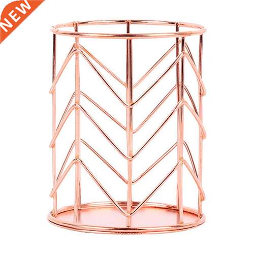 Mayitr Rose Gold Hollow Pen Pencil Pot Holder Makeup Brushes