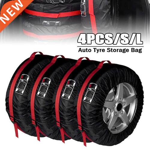4pcs Dust-proof Waterproof Protector Car Spare Tire Cover Ca