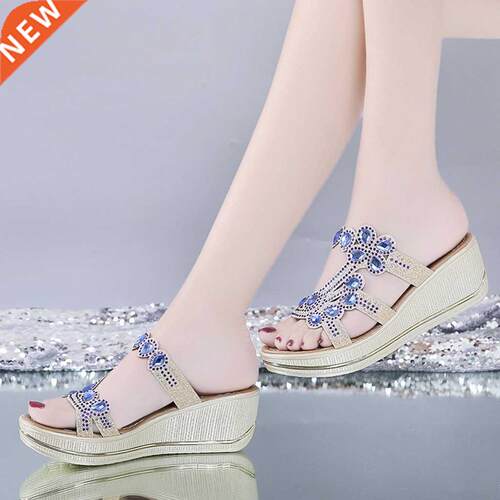 Bling Women Sandals Summer Fashion High Heel Sandals Crystal