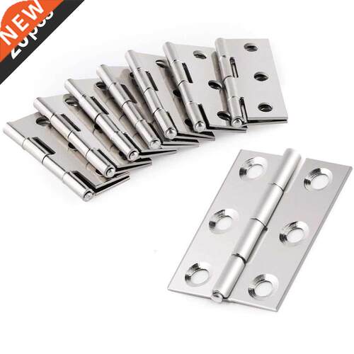 20 Pcs Hardware Stainless Steel Hinges Door Connector Drawer