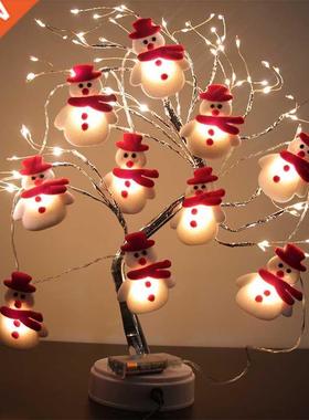 LED Snowman Christmas e LED Garland String Light Christmas D
