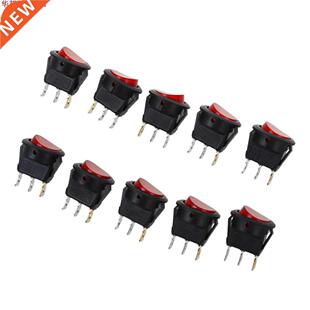 10 pièces lumière rouge ON-OFF SPST interrupteur à bascul